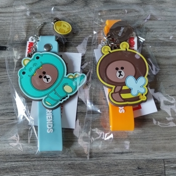 Line Friends Keychains - 2 qty - Picture 1 of 2